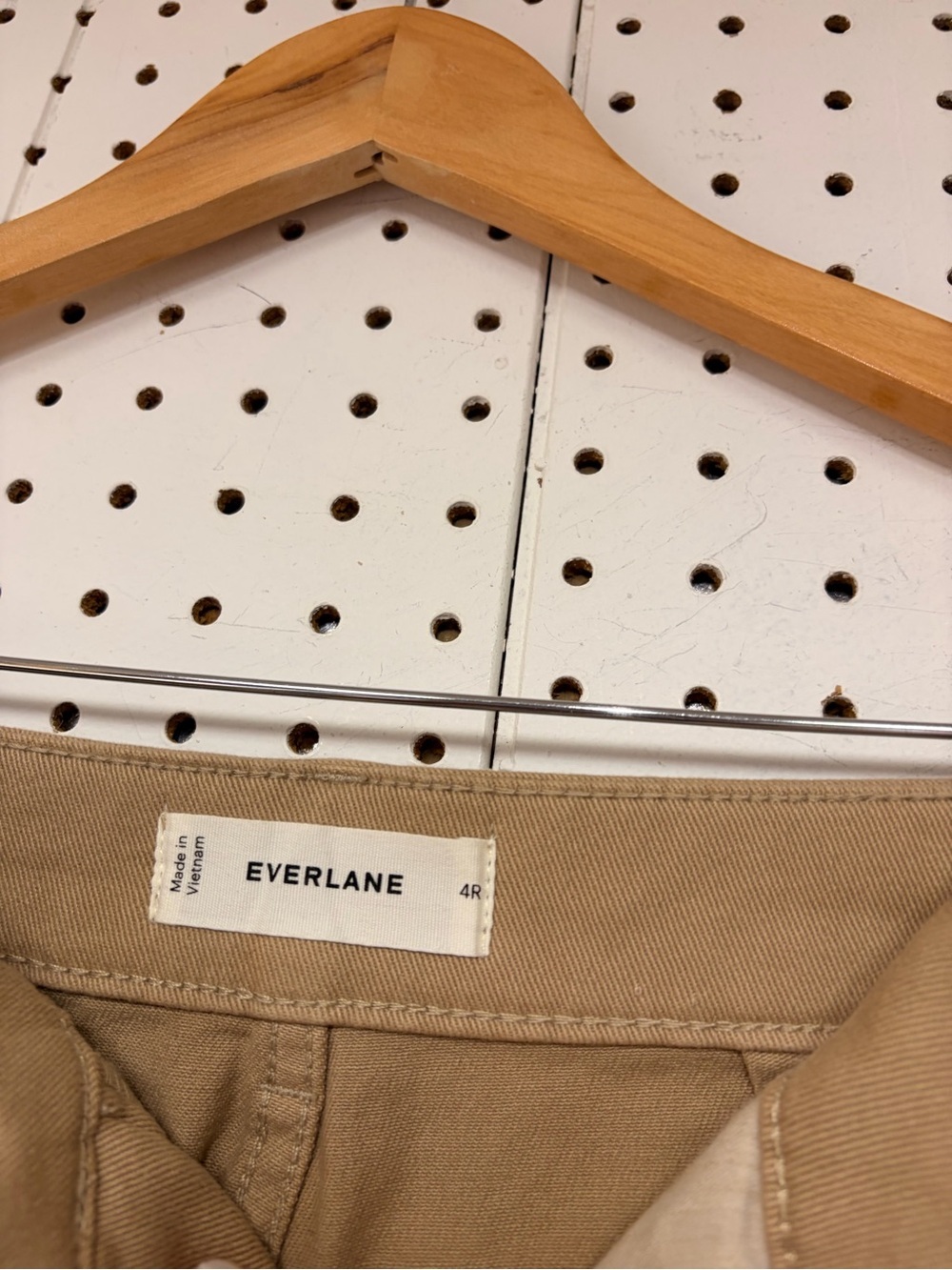 Everlane Tan High-Rise Straight Pants - Picture 4 of 6